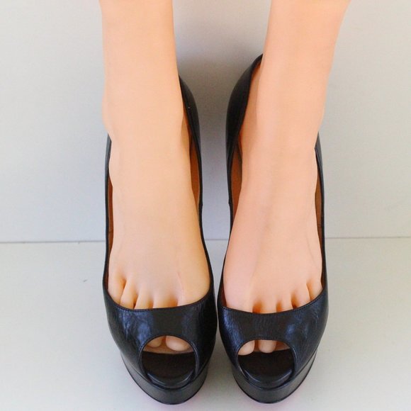 Christian Louboutin Black Lady Peep Leather - Picture 5 of 8
